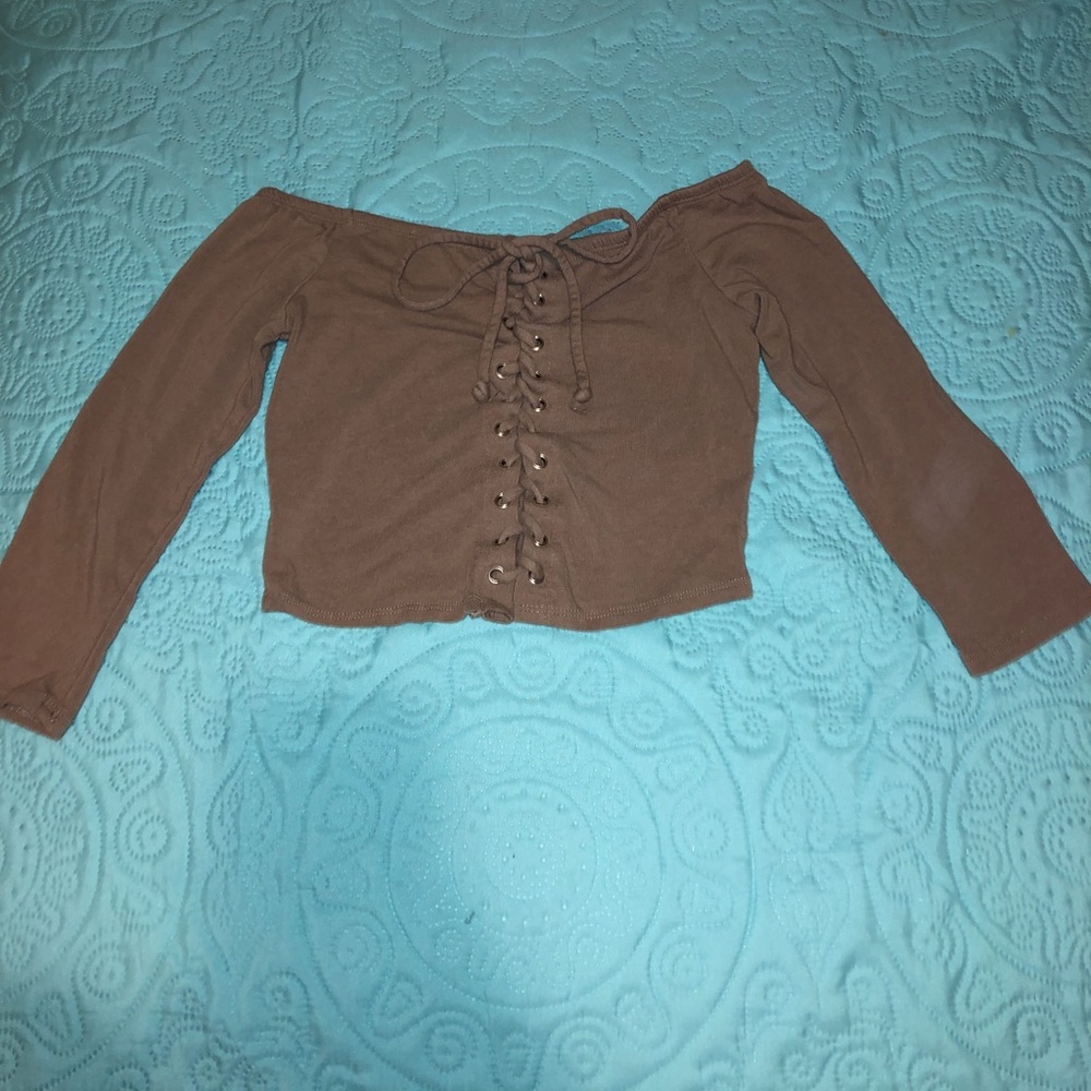 Off the shoulder crop top